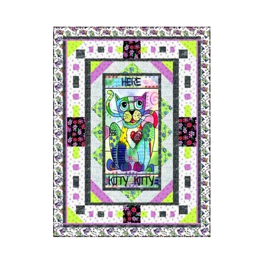 Kittys Garden Quilt Kit 53X71